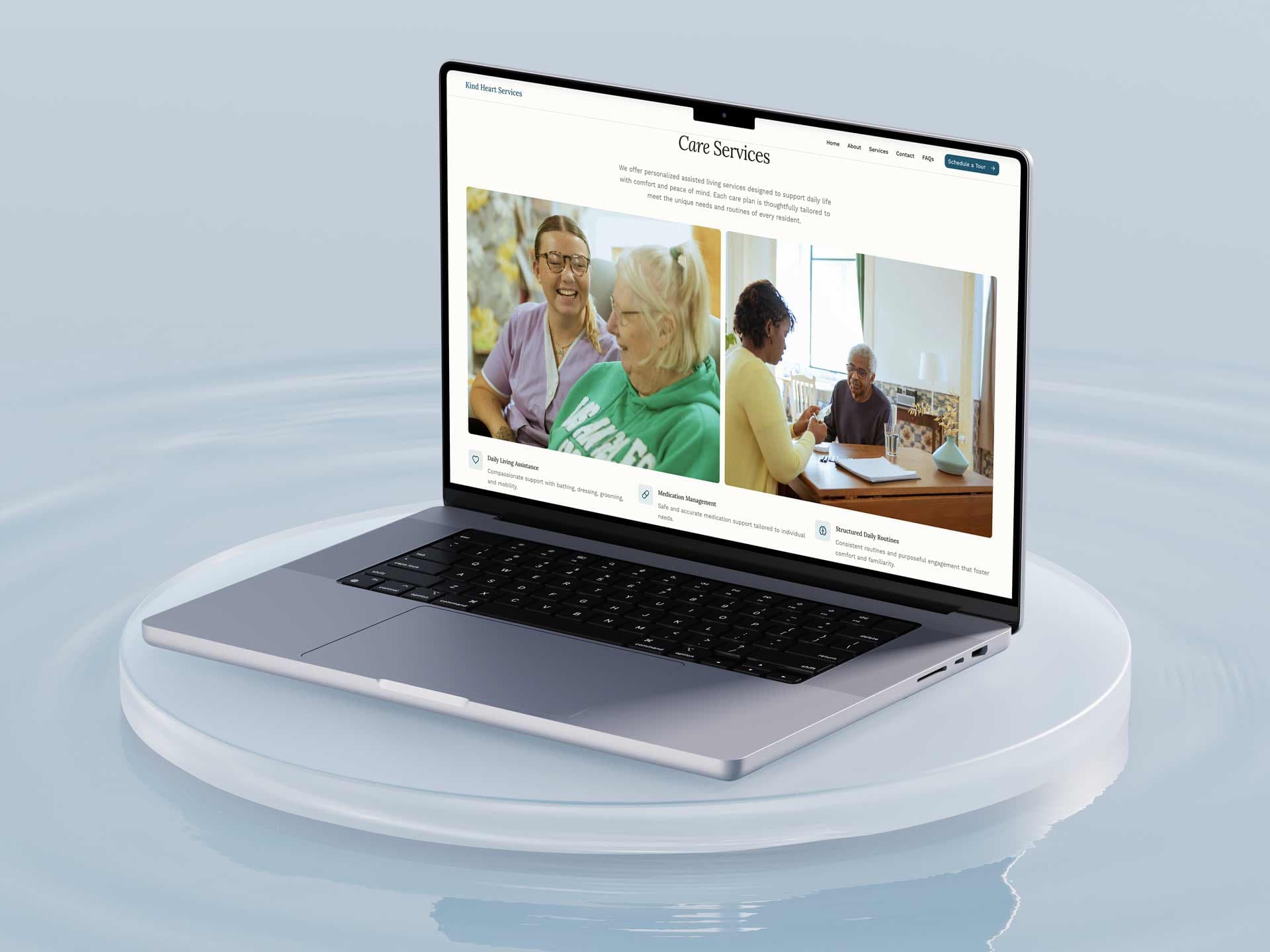 Kind Heart Services website preview